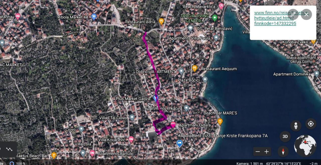 Apartment Lizzi. Trogir Eksteriør billede